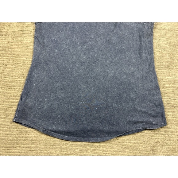 Maurices Top Womens XL Blue Short Sleeve Embellished Made in USA Cotton Blend - Picture 9 of 13